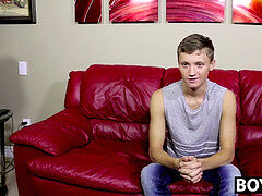 Matthew flashes his nice youngster body and jerks off his cock