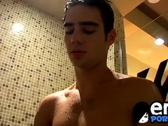 Gorgeous Zack Randall fingering himself while jerking off