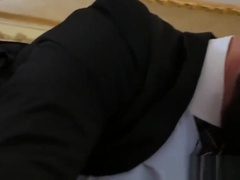 Classy boss dominates his employees tight little butt hole