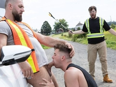 Road worker ramming with Trevor Brooks and Chuck Conrad