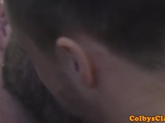 Masculine Hunk Drills Hunk Ass In The Kitchen