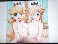 CUM EXPLOSION Peach X Rosalina Yuri Lesbian Cum Tribute 1