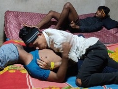 Sweet young Indian Desi threesome with stunning gay action