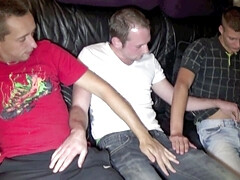 GAY fucked by 2 sexy straight boys curious