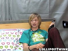 Cute emo twink Miles Pride cums from Timo Garretts big dick