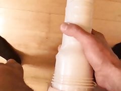 cummibg into fleshlight with great dirty talk