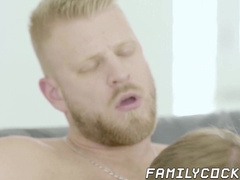 Daddy keeps it in the family when he fucks his step son