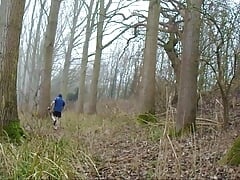 WINTER WALK IN FOG . NO PROTECTION IF CAUGHT