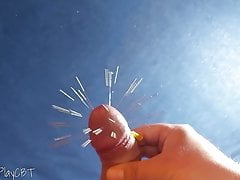 Cock Skewering CBT with 30 Needles & Cumshot