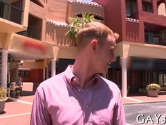 Gigantic cock rams his way into a wild and kinky gay action