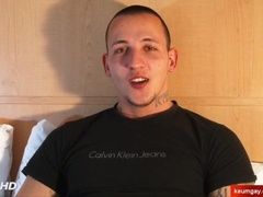 Tue str8 stud made a homosexual pornography in spite of him where his rod is masturbated