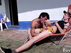 luxurious Philip Kraus rides frantically his insatiable friend Denis Ra