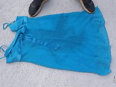 piss on Turquoise 2 dress