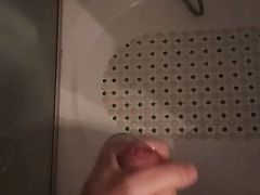 Cum at my friend's house in bathroom.