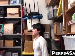 Perps4Sale.com - Skinny Twink Perp Ass Destroyed by attractive bearded Cop