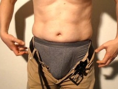 Big uncut cock, unclothing, big penis