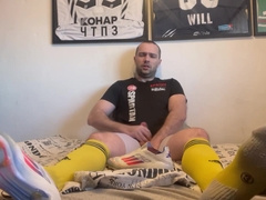 Wank And Cum In Soccer Socks And Cleats