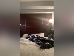 Self Bondage Breathplay In Plastic Bag Cum