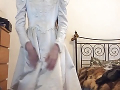 Playing in Wedding Gown 01