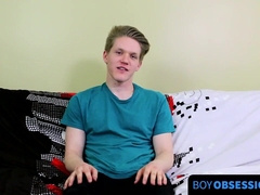 BoyObsession.com - Taylor Tyce's naked cock in his ass after interview fun