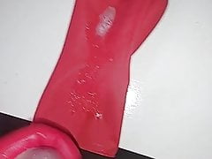 Cummy rubber glove