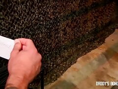 Drake Jaden is chained up and flogged by Dirk Caber