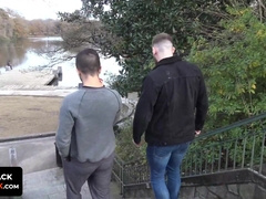 Jj Thorne cannot wait to have his face buried deeply in hunky Logan Carter's manhole