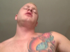 Bald dude sucks cock dry in perfect POV after merciless closeup anal