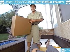 VRB GAY Latino Delivery Guy Has Huge Package