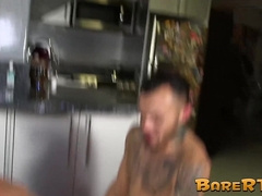 Tatted stud Matthew Grande stuffed his throbbing cock into the hungry hole of muscula