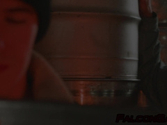 Newbie Maverick controls Skyy's head up and down his cock