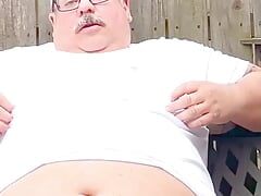 Chubby Fat Coach Has Huge Low Hangers and Exposed Hole