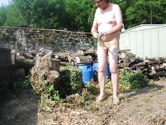 transvestite garden man dildo anal fisting sextoy sissy 32