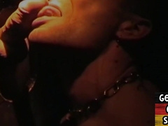 GERMAN JISM PIGZ - Real German gloryhole paramour deepthroats dick four facial cumshot in close-up