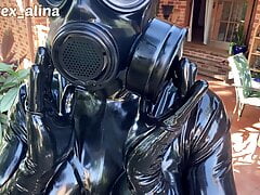 Heavy Latex Encasement - Gas Mask Breathplay