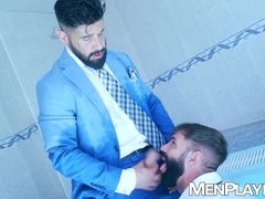 Stressed groom Dani Robles wrecks Justin Jetts tight ass