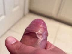 Cum blast on the toilet