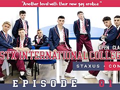 STAXUS INTERNATIONAL COLLEGE  EPISODE 01(story and sex) : young college students have sex after school !