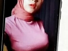 Cumtribute  big boobs malay girl