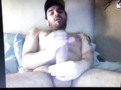 Huge thick cock Latino busts a nut shoots a huge cum load