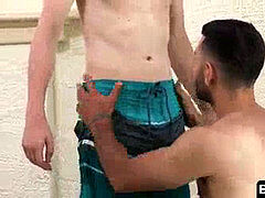 This beefy stud fucks his junior brother so good