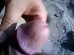 Amateur beach babe Mis Pajotes plays with lover on the beach