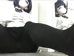 kigurumi school uniform masturbating