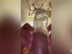 Asian round boy, stressed, so refreshed with onanism!