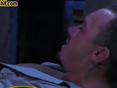 Police Officer Fucked And Tied Up By Dominant Tattooed Hunk