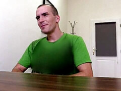 Aging bottom with a bubble butt gets fucked in a casting video