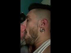 Make out, eat ass then ride his dick bareback