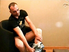 Bitch fucked bareback in jockstrap