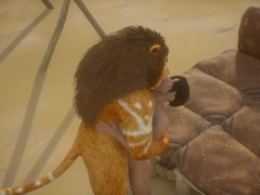 Lion Hairy Knotting Twunk Man (Homosexual Unshaved)