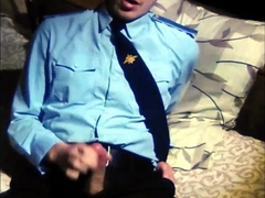 Uniformed police knead